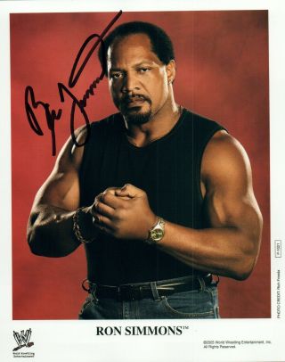 Ron Simmons Authentic Signed Autographed 8x10 Photograph Holo