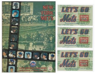 Ny Mets 1970 Yearbook W 3 Rheingold Beer / Let 
