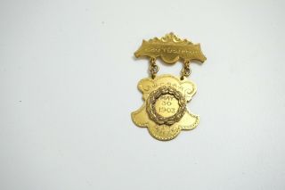 Antique 1903 W.  C.  S.  A.  A 1st Price 220 Yds Dash Track & Field Medal Award Pin Gold