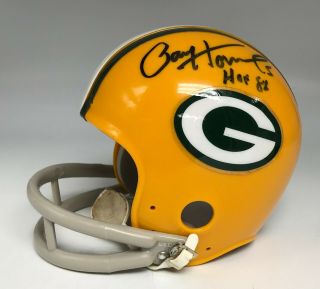 Paul Hornung " Hof 1982 " Signed Packers Mini Helmet Autographed Jsa Auto