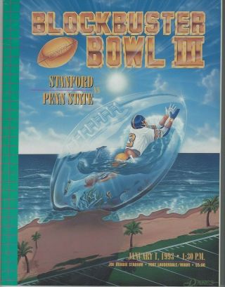 1993 Blockbuster Bowl Stanford Vs Penn State - Joe Paterno,  Bill Walsh