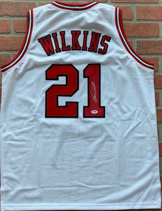 Dominique Wilkins Autographed Signed Jersey Ncaa Georgia Bulldogs Psa W/