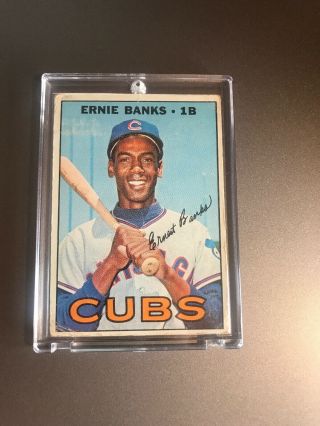 1967 Topps Ernie Banks Chicago Cubs 215 Baseball Card