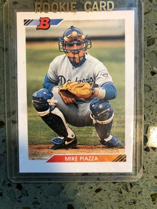 1992 Bowman Mike Piazza Los Angeles Dodgers 461 Baseball Card