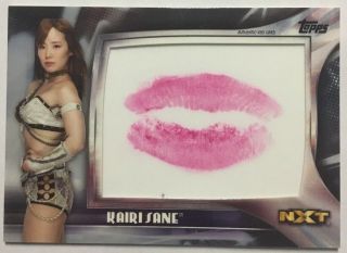 2019 Wwe Nxt Road To Wrestlemania Kairi Sane Authentic Kiss Card /25