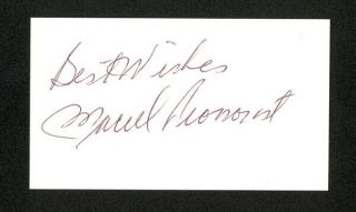 Marcel Pronovost Hof Detroit Red Wings Signed Autograph Auto Business Card