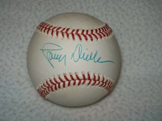 Larry Dierker Autographed Signed Nl Bill White Baseball Astros Cardinals
