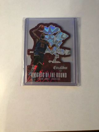 Lebron James Panini Excalibur Knights Of The Round Die Cut Sp Non Auto