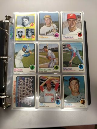 1973 Topps Baseball Card Complete Set In Binder.  Schmidt Rookie Mays.