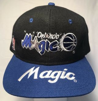 Orlando Magic Vintage Nba Logo Snapback Hat Cap 90s Era One Size