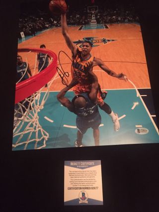 Anthony Davis Autographed 11 X 14 Photo Orleans Pelicans