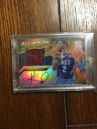 2013 - 14 Panini Spectra All Stars Auto Jersey Patch Gold Kyrie Irving 04/15