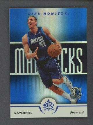 2005 - 06 Upper Deck Reflections Blue Dirk Nowitzki Dallas Mavericks 46/50