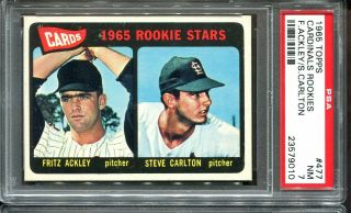 1965 Topps 477 Steve Carlton Rc Psa 7,  Hof St.  Louis Cardinals