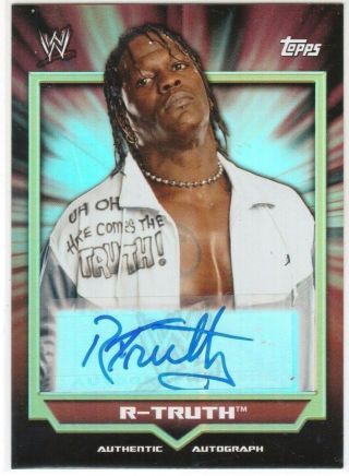 2011 Topps Wwe Classic R - Truth Certified Autograph
