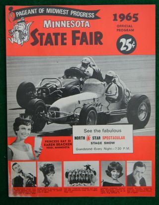 1965 Minnesota State Fair Sprint Car Races Program