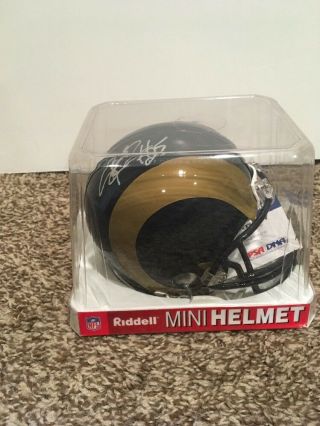 St.  Louis Rams Corey Chavous Auotgraphed Mini Helmet