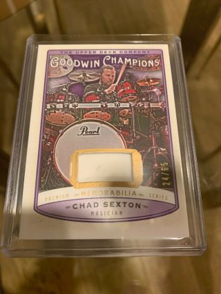 2019 Goodwin Champion Chad Sexton Memorabilia Premium Series Drum Head 24/65