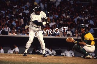 Reggie Jackson - York Yankees - Vintage 35mm Baseball Slide/negative 7.  8a