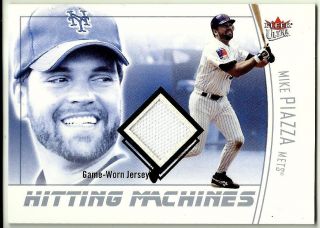 2004 Fleer Hitting Machines (hm - Mp) Game Jersey Card - Mike Piazza Ny Mets