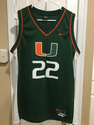 Miami Hurricanes Basketball Jersey 22 Acc Nike Team Med Sewn Length,  2