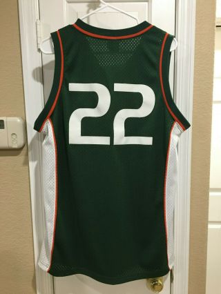 Miami Hurricanes Basketball Jersey 22 ACC NIKE Team Med Sewn Length,  2 4