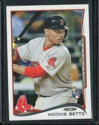 Mookie Betts Rc 2014 Topps Update Series Rookie Us - 26 Boston Red Sox