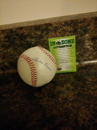 Hank Aaron Signed Autographed National League Baseball W/coa