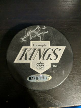 Sean Whyte Los Angeles Kings Auto Official Game Puck Upper Deck Holo