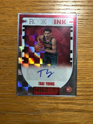 2018 - 19 Nba Hoops Basketball Trae Young Rookie Ink Auto