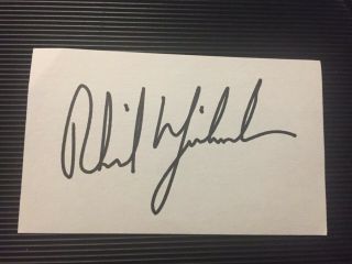 Phil Michelson Us Masters Champion Autographed Index Card