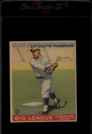 1933 Goudey 13 Lafayette Thompson Rc Vg Dodgers