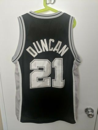 Nike Tim Duncan San Antonio Spurs NBA Jersey Men’s Medium Black 3