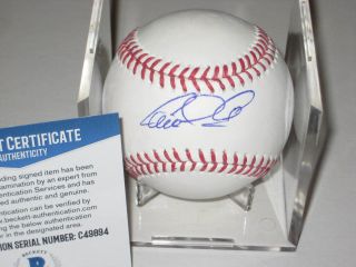 Carlos Correa (houston Astros) Signed Official Mlb Baseball,  Beckett