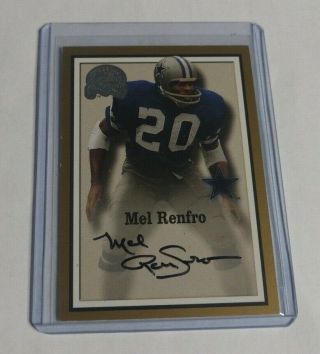 R8475 - Mel Renfro - 2000 Fleer Greats Of The Game - Autograph - Cowboys -