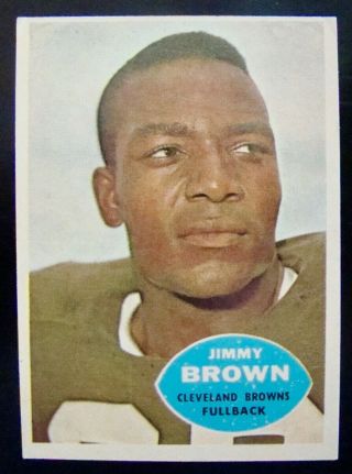 1960 Topps Football Card 23 - - - Jimmy Brown,  Fullback,  Cleveland Browns 3