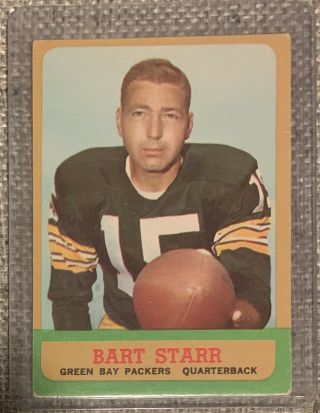 1963 Topps 86 Bart Starr Green Bay Packers Ex,