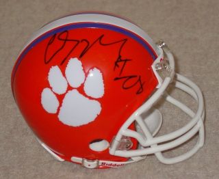 C.  J.  Spiller Signed/autographed Clemson Tigers Mini Helmet Cj W/coa
