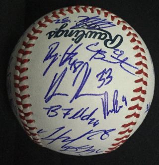 2019 Texas Tech Red Raiders Signed Autograph CWS Baseball College World Series 3