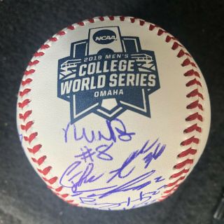 2019 Louisville Cardinals Signed College World Series Game Ball