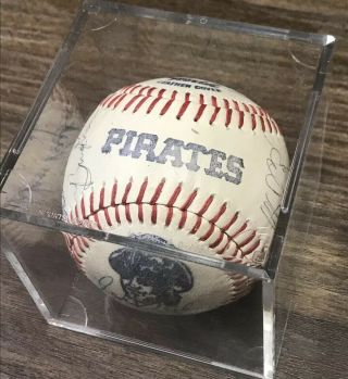 1979 Pittsburg Pirates Autographed Team Signed Baseball Mlb