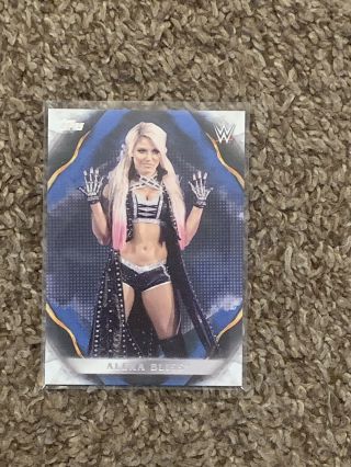 2019 Wwe Topps Undisputed Alexa Bliss Blue Parallel 14/25