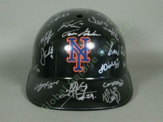 2014 Brooklyn Cyclones Team Signed Baseball Helmet Milb Mlb Nypl York Mets