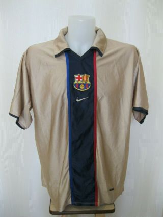 Fc Barcelona 2001/2002/2003 Away Sz 2xl Nike Football Shirt Soccer Jersey Barca