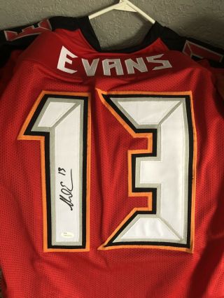 Mike Evans Signed Auto Tampa Bay Buccaneers Bucs Red Jersey Jsa Autographed