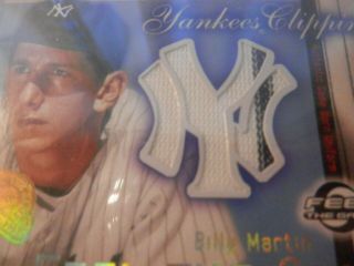 Billy Martin game worn jersey card gorgeous limited 2