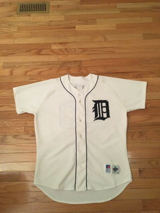 Detroit Tigers Mlb Vintage Authentic Russell Athletic Game Jersey (jilly 20)