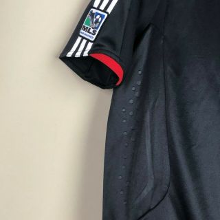 Adidas D.  C.  United MLS Men ' s Soccer Jersey Size Medium DCU Black Climacool Blank 3