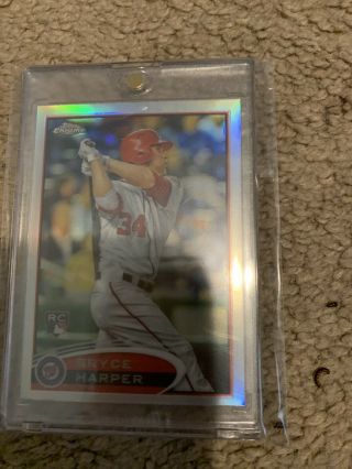 Topps Bryce Harper Rookie Card Chrome Refractor 196