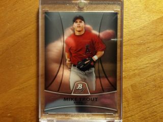 Mike Trout Angels 2010 Bowman Platinum Pp5 Rc Rookie In Mag Snap Tight
